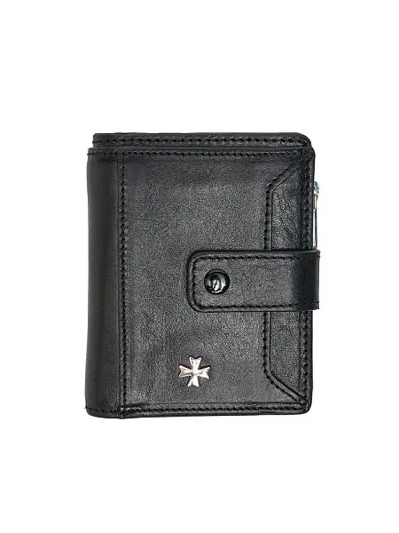 Женский кожаный кошелек-картхолдер 9564-Vegetta Black Vasheron, Артикул: 9564-Vegetta Black фото №1