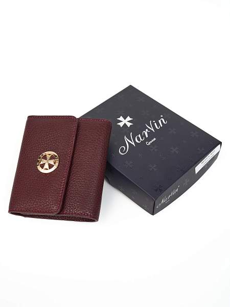 Кошелек из натуральной кожи Narvin 9565-Polo Bordo Vasheron, Артикул: 9565-Polo Bordo фото №1