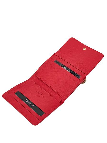 Кошелек из натуральной кожи Narvin 9565-Polo Red Vasheron, Артикул: 9565-Polo Red фото №1