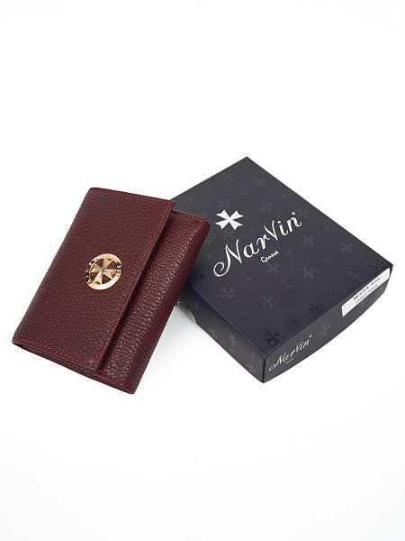 Кошелек NARVIN 9569-Polo Bordo Vasheron, Артикул: 9569-Polo Bordo фото №1