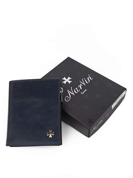 Портмоне NarVin 9648-Vegetta D.Blue Vasheron, Артикул: 9648-Vegetta D.Blue фото №1