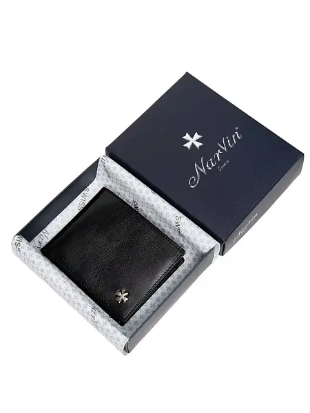 Портмоне мужское 9669-Vegetta Black Vasheron, Артикул: 9669-Vegetta Black фото №1