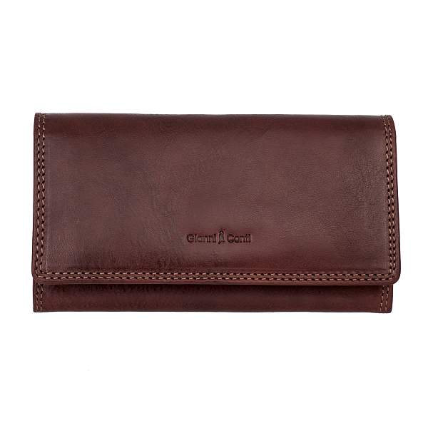 Портмоне коричневый Gianni Conti 918150 dark brown Gianni Conti, Артикул: 918150 dark brown фото №1