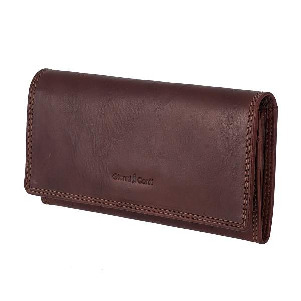 Портмоне коричневый Gianni Conti 918150 dark brown Gianni Conti, Артикул: 918150 dark brown фото №1