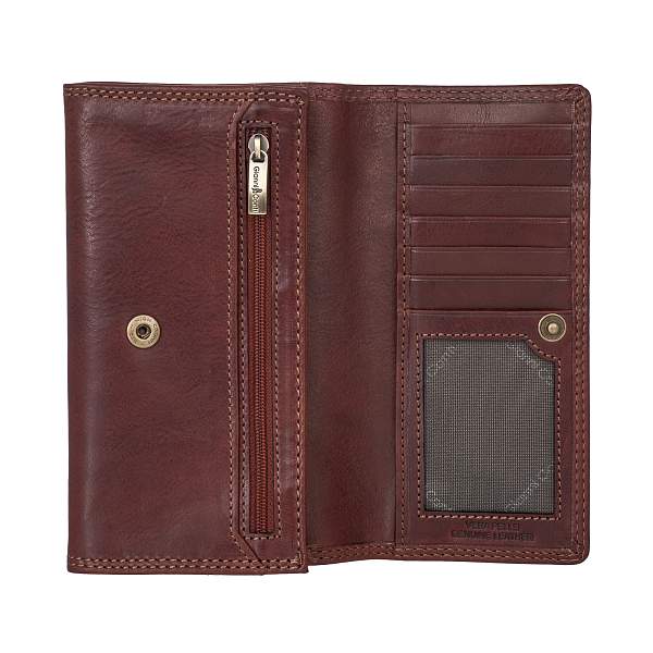 Портмоне коричневый Gianni Conti 918150 dark brown Gianni Conti, Артикул: 918150 dark brown фото №1