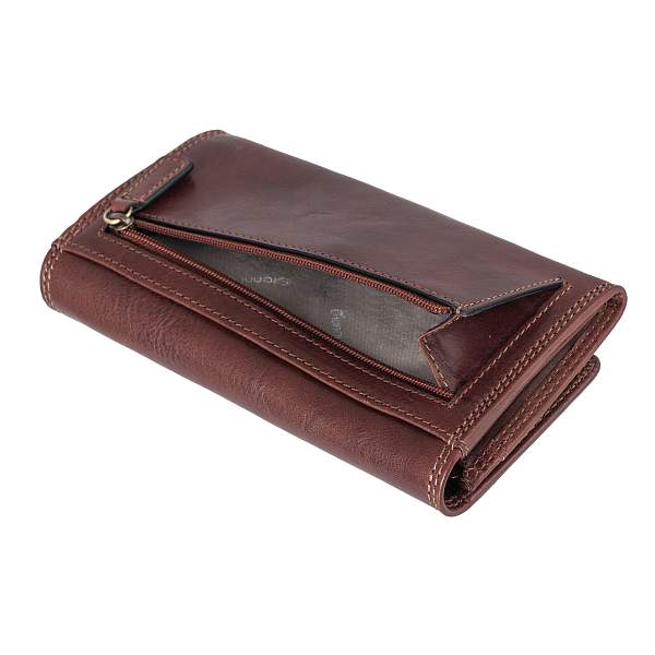 Портмоне коричневый Gianni Conti 918150 dark brown Gianni Conti, Артикул: 918150 dark brown фото №1