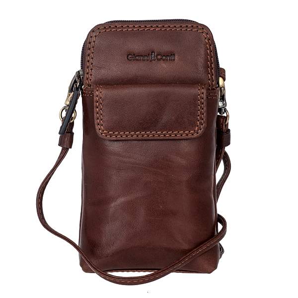 Сумка-чехол для телефона коричневый Gianni Conti 915508 dark brown Gianni Conti, Артикул: 915508 dark brown фото №1
