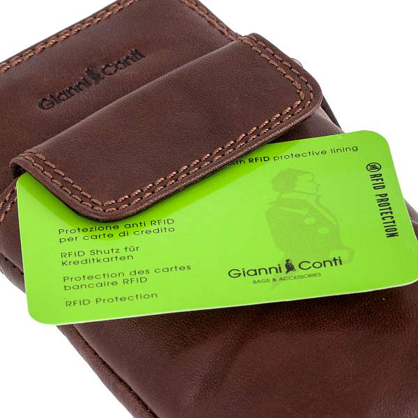 Сумка-чехол для телефона коричневый Gianni Conti 915508 dark brown Gianni Conti, Артикул: 915508 dark brown фото №1