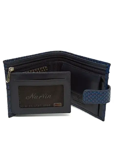 Портмоне мужское кожаное 9683-Anaconda D.Blue Vasheron, Артикул: 9683-Anaconda D.Blue фото №1