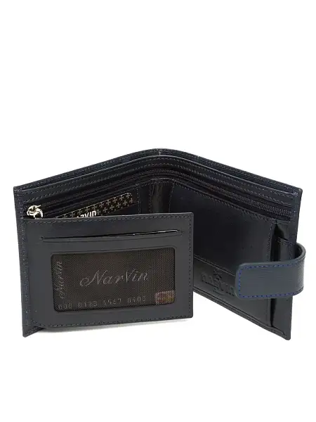 Портмоне мужское кожаное 9683-Aspinal D.Blue Vasheron, Артикул: 9683-Aspinal D.Blue фото №1