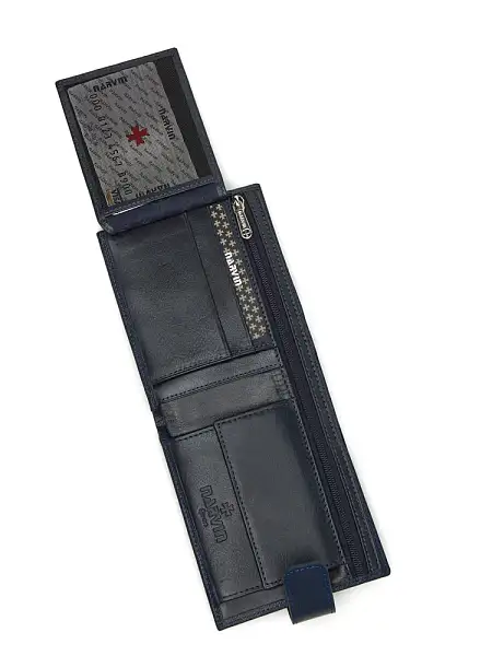 Портмоне мужское кожаное 9683-Aspinal D.Blue Vasheron, Артикул: 9683-Aspinal D.Blue фото №1