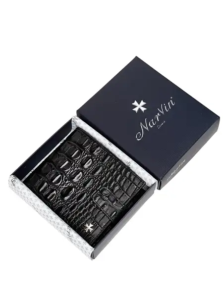 Портмоне мужское кожаное 9683-Bambino Black Vasheron, Артикул: 9683-Bambino Black фото №1