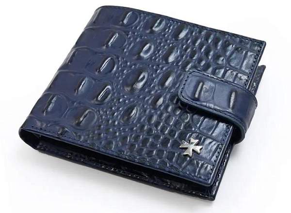 Портмоне мужское кожаное 9683-Bambino D.Blue Vasheron, Артикул: 9683-Bambino D.Blue фото №1