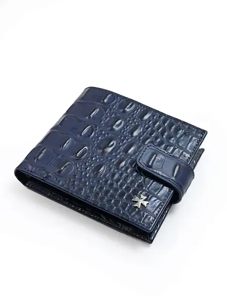 Портмоне мужское кожаное 9683-Bambino D.Blue Vasheron, Артикул: 9683-Bambino D.Blue фото №1