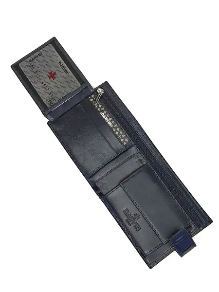 Портмоне мужское кожаное 9683-Bambino D.Blue Vasheron, Артикул: 9683-Bambino D.Blue фото №1