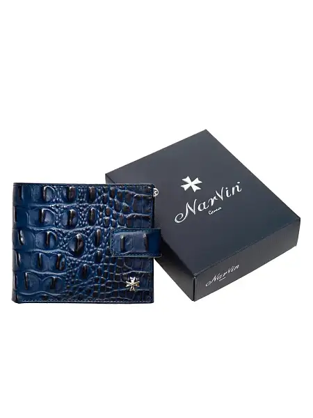 Портмоне мужское кожаное 9683-Bambino D.Blue Vasheron, Артикул: 9683-Bambino D.Blue фото №1