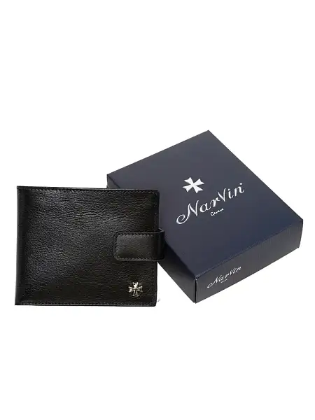 Портмоне мужское кожаное 9683-Palermo Black/Blue Vasheron, Артикул: 9683-Palermo Black/Blue фото №1