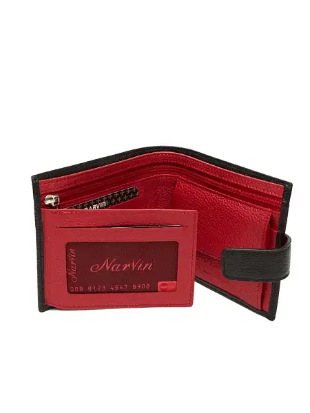 Портмоне мужское кожаное 9683-Polo Black / Red Vasheron, Артикул: 9683-Polo Black / Red фото №1