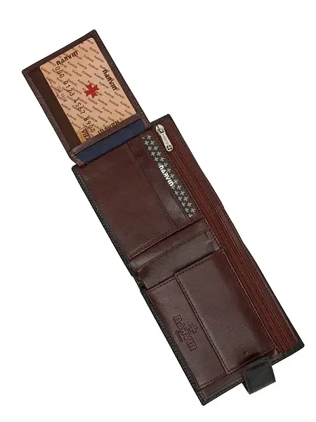 Портмоне мужское кожаное 9683-Vegetta Black Vasheron, Артикул: 9683-Vegetta Black фото №1