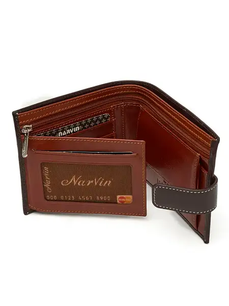 Портмоне мужское кожаное 9683-Vegetta Brown Vasheron, Артикул: 9683-Vegetta Brown фото №1