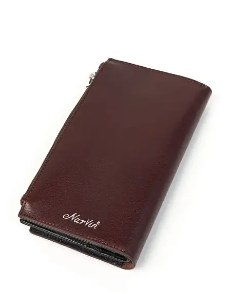 Кошелёк NARVIN из натуральной кожи большой 9686-Vegetta Funduk Vasheron, Артикул: 9686-Vegetta Funduk фото №1