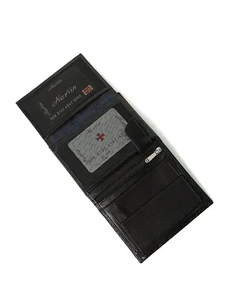 Портмоне NarVin из натуральной кожи 9696-Anaconda Black Vasheron, Артикул: 9696-Anaconda Black фото №1