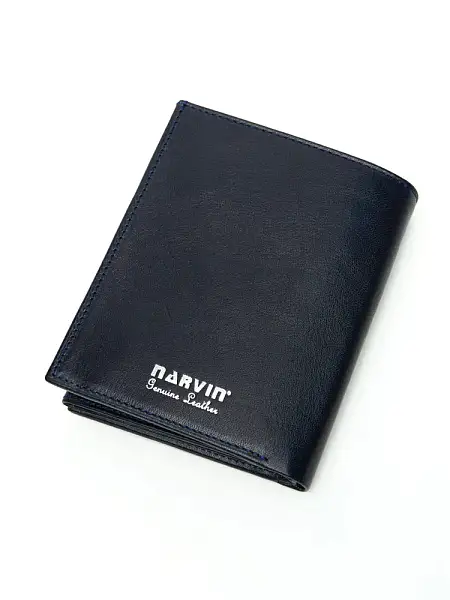 Портмоне NarVin из натуральной кожи 9696-Vegetta D.Blue Vasheron, Артикул: 9696-Vegetta D.Blue фото №1