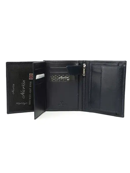 Портмоне NarVin из натуральной кожи 9696-Vegetta D.Blue Vasheron, Артикул: 9696-Vegetta D.Blue фото №1