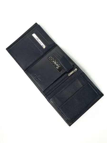 Портмоне NarVin из натуральной кожи 9696-Vegetta D.Blue Vasheron, Артикул: 9696-Vegetta D.Blue фото №1