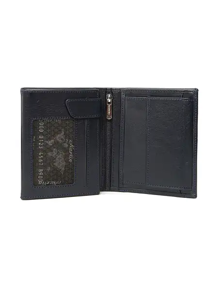 Портмоне NarVin из натуральной кожи 9696-Vegetta D.Blue Vasheron, Артикул: 9696-Vegetta D.Blue фото №1