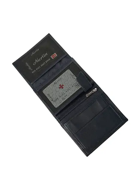 Портмоне NarVin из натуральной кожи 9696-Vegetta D.Blue Vasheron, Артикул: 9696-Vegetta D.Blue фото №1