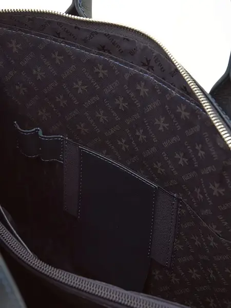 Портфель NARVIN из натуральной кожи 9743-Aligro D.Blue Vasheron, Артикул: 9743-Aligro D.Blue фото №1