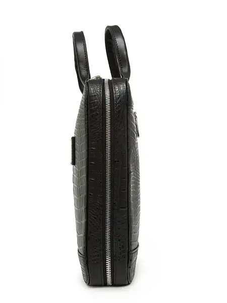 Портфель NARVIN из натуральной кожи 9743-Bambino Black Vasheron, Артикул: 9743-Bambino Black фото №1