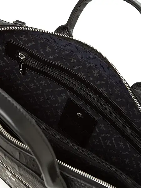 Портфель NARVIN из натуральной кожи 9743-Bambino Black Vasheron, Артикул: 9743-Bambino Black фото №1