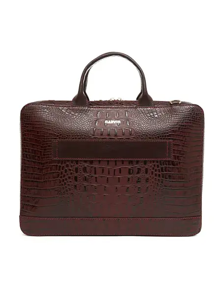 Портфель NARVIN из натуральной кожи 9743-Bambino Burgundy Vasheron, Артикул: 9743-Bambino Burgundy фото №1