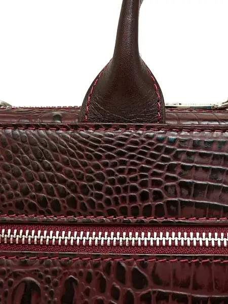 Портфель NARVIN из натуральной кожи 9743-Bambino Burgundy Vasheron, Артикул: 9743-Bambino Burgundy фото №1
