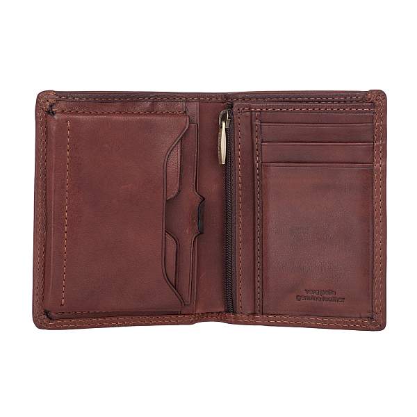 Портмоне коричневый Gianni Conti 917160 dark brown Gianni Conti, Артикул: 917160 dark brown фото №1