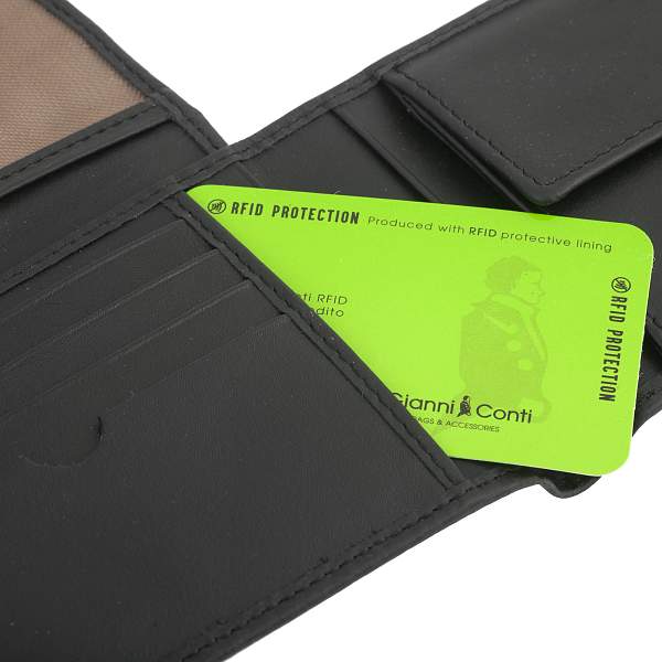 Портмоне черный Gianni Conti 3857144 black Gianni Conti, Артикул: 3857144 black фото №1