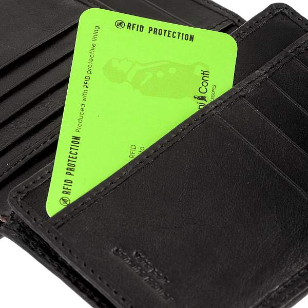 Портмоне черный Gianni Conti 917038 black Gianni Conti, Артикул: 917038 black фото №1