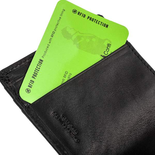 Портмоне черный Gianni Conti 917171 black Gianni Conti, Артикул: 917171 black фото №1