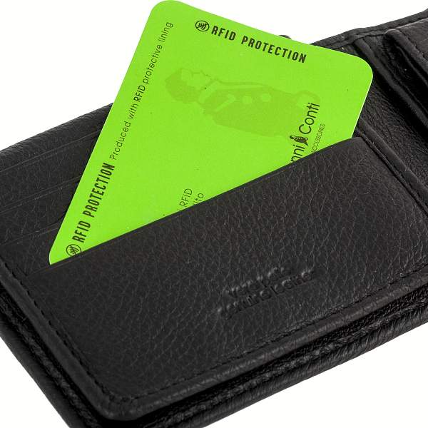 Портмоне черный Gianni Conti 1817410 black Gianni Conti, Артикул: 1817410 black фото №1