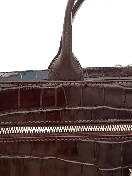 Портфель NARVIN из натуральной кожи 9743-Croco Caffe Vasheron, Артикул: 9743-Croco Caffe фото №1