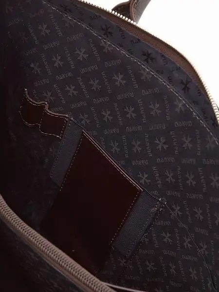 Портфель NARVIN из натуральной кожи 9743-Croco Caffe Vasheron, Артикул: 9743-Croco Caffe фото №1