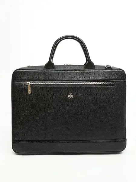 Портфель NARVIN из натуральной кожи 9743-Polo Black Vasheron, Артикул: 9743-Polo Black фото №1