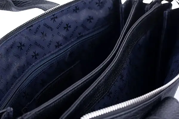 Сумка портфель для документов NARVIN натуральная кожа 9772-Polo Black Vasheron, Артикул: 9772-Polo Black фото №1