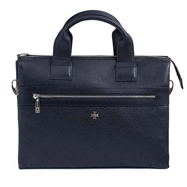 Сумка портфель для документов NARVIN натуральная кожа 9772-Polo Black Vasheron, Артикул: 9772-Polo Black фото №1