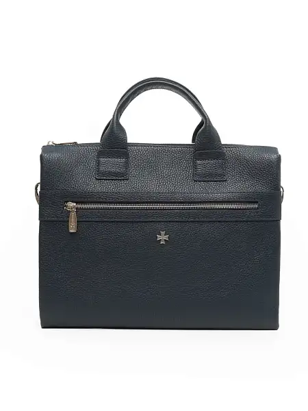 Сумка портфель для документов NARVIN натуральная кожа 9772-Polo D.Blue Vasheron, Артикул: 9772-Polo D.Blue фото №1