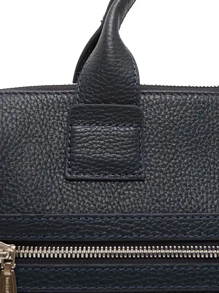 Сумка портфель для документов NARVIN натуральная кожа 9772-Polo D.Blue Vasheron, Артикул: 9772-Polo D.Blue фото №1