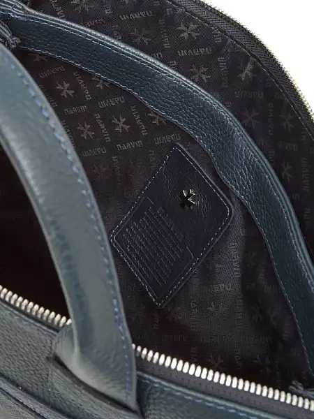 Сумка портфель для документов NARVIN натуральная кожа 9772-Polo D.Blue Vasheron, Артикул: 9772-Polo D.Blue фото №1