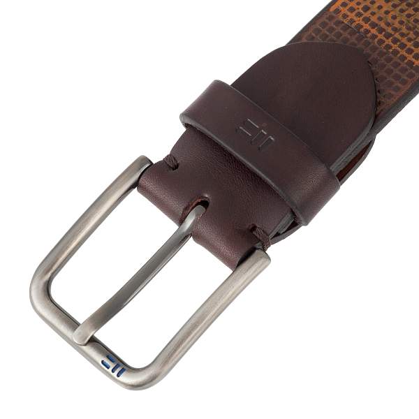 Ремень коричневый /ручное окраш.-оранж, зеленый, желтый Miguel Bellido 755/35 2652 brown-orange Miguel Bellido, Артикул: 755/35 2652 brown-orange фото №1